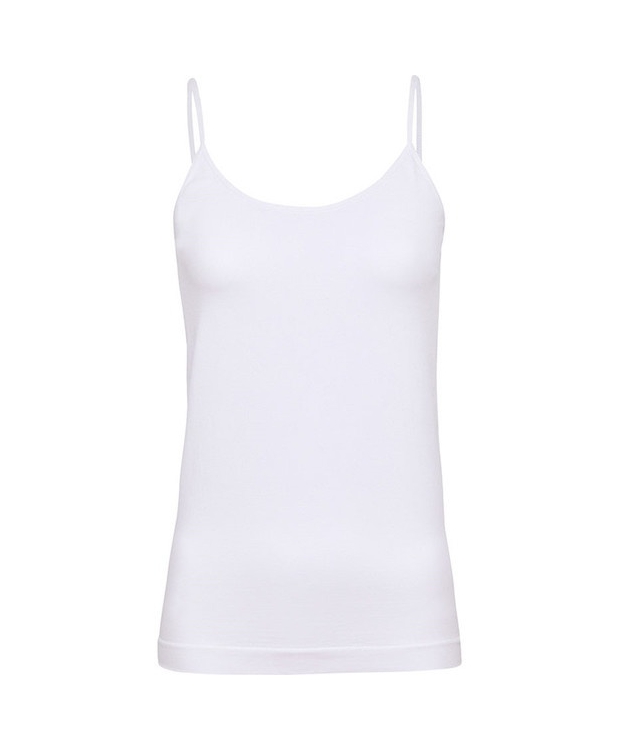 Decoy microfiber top med regulerbare stropper hvid