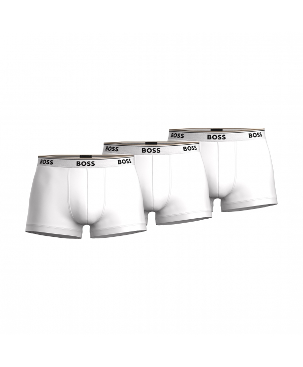 BOSS 3pak underbukser/boksershorts med signaturstribe i hvid til herre