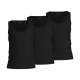 BOSS 3-pak sorte tanktops herre, M og XL