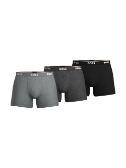 BOSS 3-pak boksershorts sort og grå herre, S–2XL