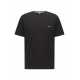 BOSS sort T-shirt med kontrastlogo herre, S–2XL