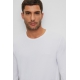 BOSS hvid langærmet T-shirt herre, S–2XL, outlet