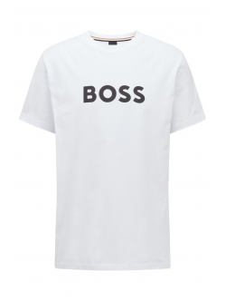 BOSS logo t-shirt i hvid til herre.