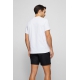 BOSS hvid logo-T-shirt herre, str. S, outlet