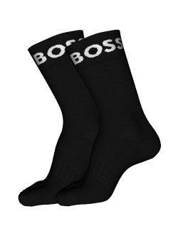 BOSS 2-pak sorte sportsstrømper herre, 39–46