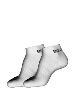 BOSS 2-pak hvide sportsankelstrømper herre, 35–38, 39–42 og 43–46