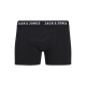 Jack & Jones 5pak boxershorts med forskellig farvet logo i sort til herre