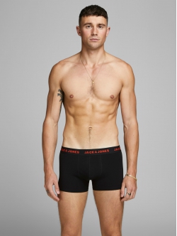 Jack & Jones 7-pak sorte boxershorts herre, S, M, L, XL og XXL