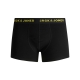 Jack & Jones 5pak boxershorts med forskellig farvet logo i sort til herre