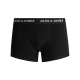 Jack & Jones 5pak boxershorts med forskellig farvet logo i sort til herre