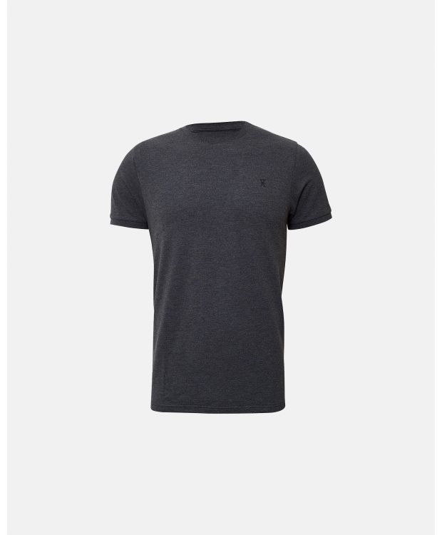 JBS of Denmark bambus-piqué T-shirt til herre – mørkegrå, S-2XL