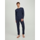 Jack & Jones pyjamas/loungesæt i navy blazer til herre - Gaveæske