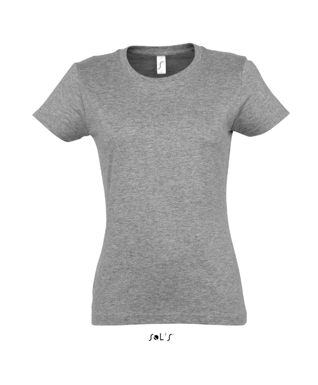 Billede af Sols faconsyet - T-Shirt i grå med rund hals til kvinder