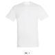 Sols Regent – Hvid T-shirt. Klassiske snit med rund hals