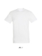 Sols Regent – Hvid T-shirt. Klassiske snit med rund hals