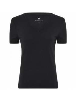 JBS of Denmark bambus V-hals T-shirt i sort til kvinder – XS, S, M, L, XL og 2XL