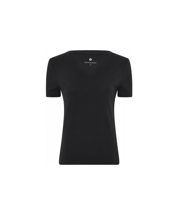 JBS of Denmark FSC-bambus T-shirt v-hals i sort til kvinder