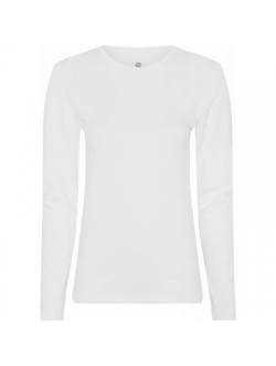JBS of Denmark langærmet bambus-T-shirt i hvid til kvinder – M, L, XL og 2XL