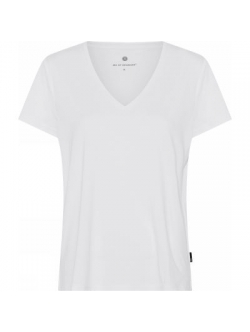 JBS of Denmark bambus T-shirt med V-hals i hvid til kvinder – XS, S og XL