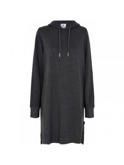 JBS of Denmark bambus hoodie dress / sweatkjole med hætte i mørkegrå til kvinder – XS, S, M, L, XL og 2XL