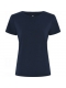 JBS of Denmark kortærmet bambus t-shirt med rund hals – outlet i navy til kvinder – XS, S, M, L, XL og 2XL