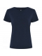 JBS of Denmark FSC-bambus t-shirt med rund hals i navy til kvinder