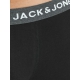 Jack & Jones 5-pak boksershorts / underbukser i Sort med grå linning til herre – aktive størrelser: XL