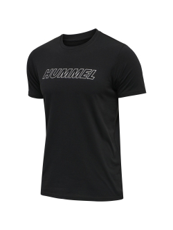 Hummel T-shirt med rund hals i Sort til herre – aktive størrelser: S, M, L, 2XL