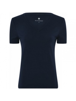 JBS of Denmark bambus V-hals T-shirt i navy til kvinder – XS, S, M, L, XL og 2XL