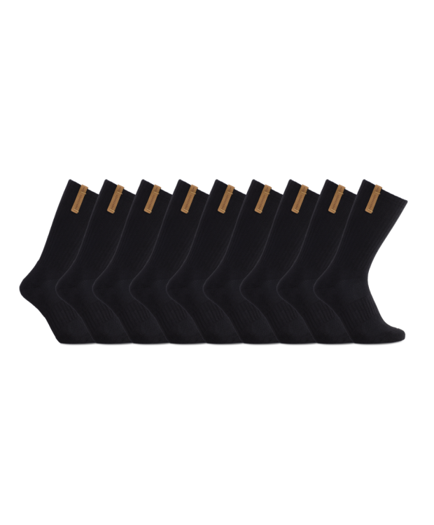 Billede af iZ Sock 9pak sportsstrømper med bomuld i sort