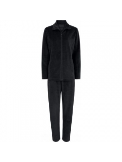 Decoy Velour pyjamassæt i Sort til kvinder – aktive størrelser: S, M, L, 3XL