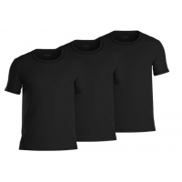 BOSS 3pak t-shirts med økologisk bomuld i sort til herre