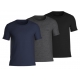 BOSS 3-pak T-shirts i Sort, mørkeblå og grå til herre – aktive størrelser: S, M, L, XL, 2XL