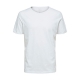 Selected crew neck t-shirt i bright white til herre