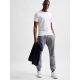Selected T-shirt med rund hals i Bright White til herre – aktive størrelser: S, M, L, XL, 2XL