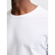 Selected T-shirt med rund hals i Bright White til herre – aktive størrelser: S, M, L, XL, 2XL