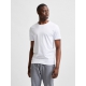 Selected T-shirt med rund hals i Bright White til herre – aktive størrelser: S, M, L, XL, 2XL