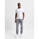 Selected T-shirt med rund hals i Bright White til herre – aktive størrelser: S, M, L, XL, 2XL
