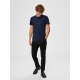 Selected T-shirt med rund hals i Navy Blazer til herre – aktive størrelser: S, M, L, XL, 2XL