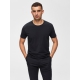 Selected T-shirt med rund hals i Sort til herre – aktive størrelser: M, L, XL, 2XL