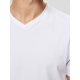 Selected t-shirt med v-hals i bright white til herre