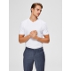 Selected T-shirt med V-hals i Bright White til herre – aktive størrelser: S, XL, XXL