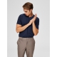 Selected T-shirt med V-hals i Navy Blazer til herre – aktive størrelser: S, L, XL, XXL, XXXL