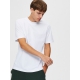 Selected relaxed fit t-shirt i bright white til herre