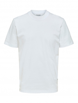 Selected relaxed fit t-shirt i bright white til herre