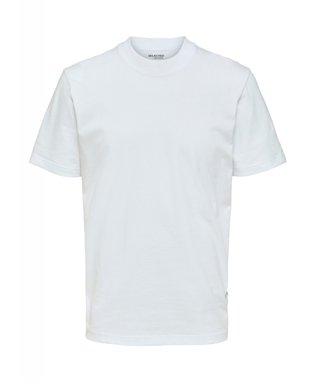 Se Selected relaxed fit t-shirt i bright white til herre hos Sokkeposten.dk