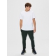 Selected relaxed fit t-shirt i bright white til herre