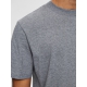 Selected relaxed fit t-shirt i medium grey melange til herre