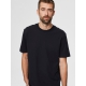 Selected relaxed fit t-shirt i sort til herre