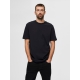 Selected relaxed fit t-shirt i sort til herre